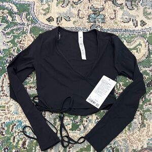 lululemon cropped wrap top